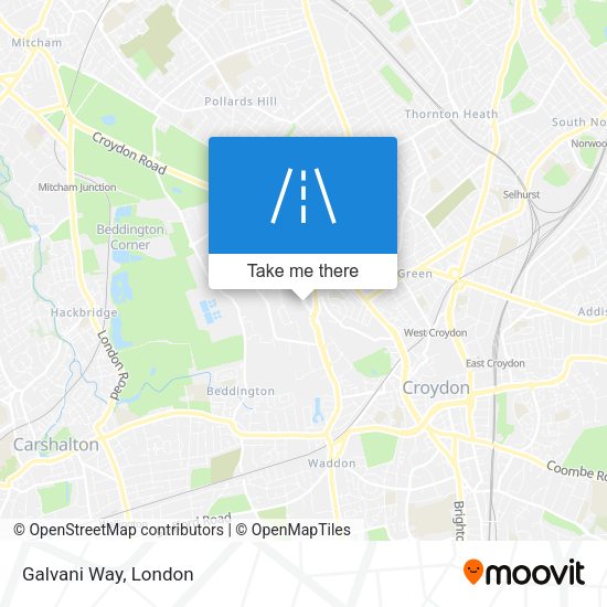 Galvani Way map