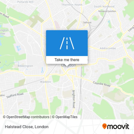 Halstead Close map