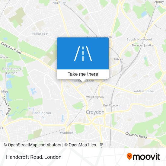 Handcroft Road map