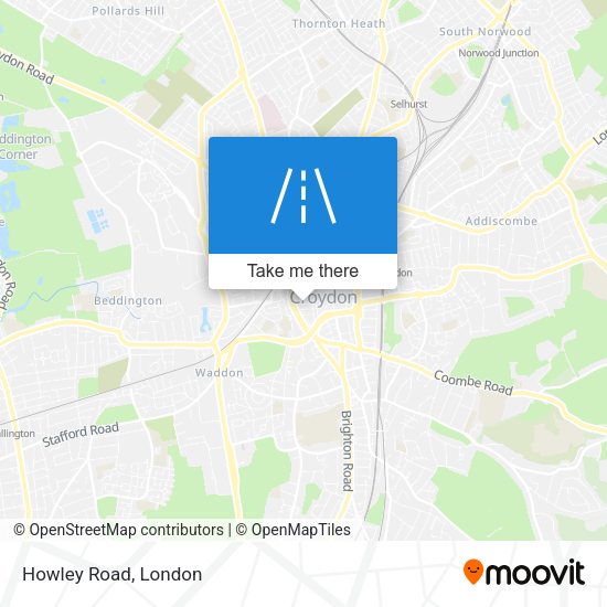 Howley Road map