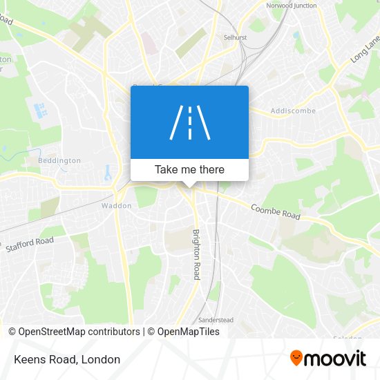 Keens Road map