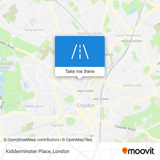 Kidderminster Place map