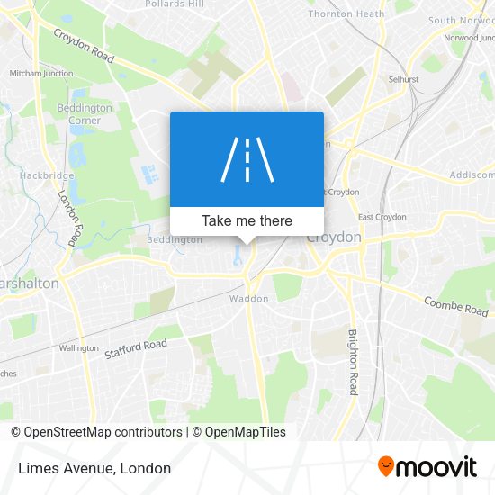 Limes Avenue map
