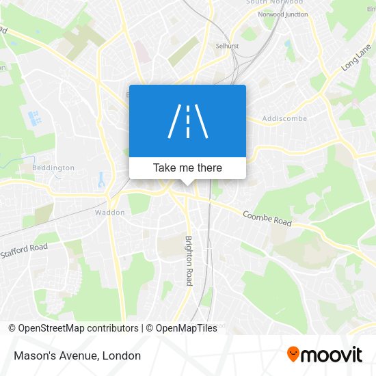 Mason's Avenue map