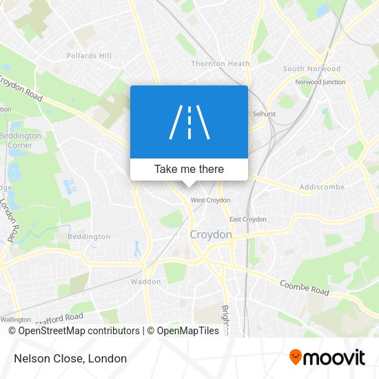Nelson Close map