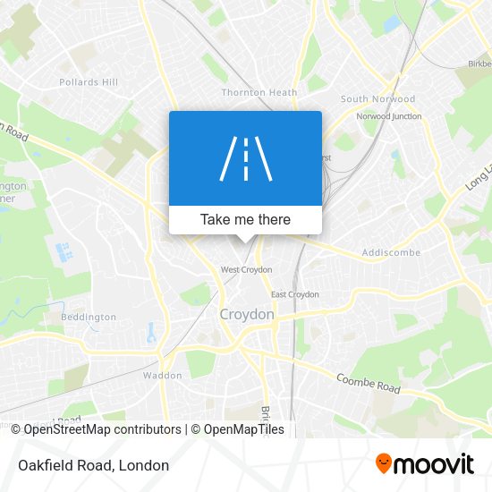 Oakfield Road map