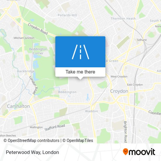 Peterwood Way map