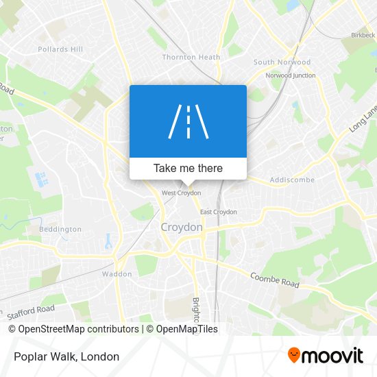 Poplar Walk map