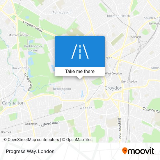 Progress Way map