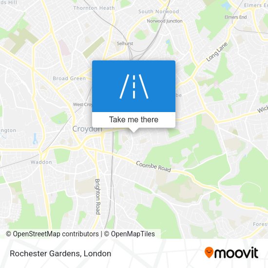 Rochester Gardens map
