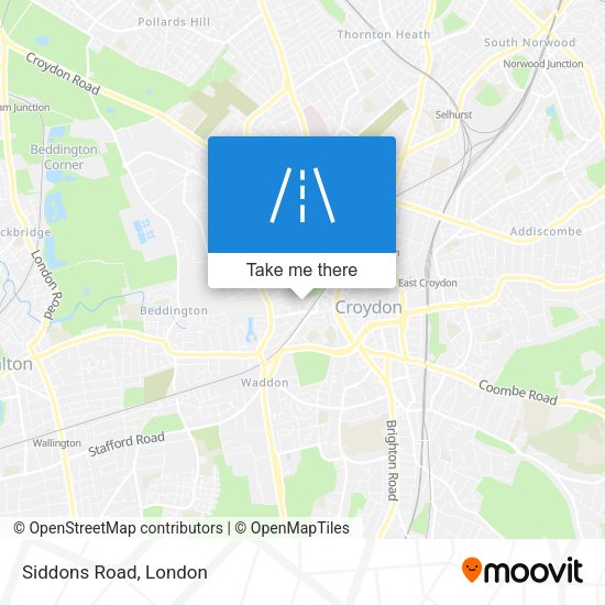 Siddons Road map