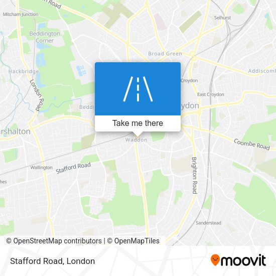 Stafford Road map
