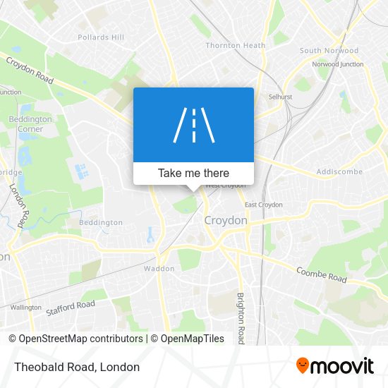 Theobald Road map