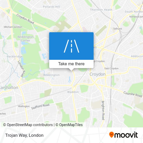 Trojan Way map