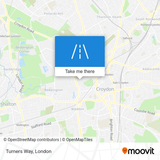 Turners Way map