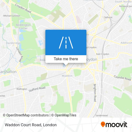 Waddon Court Road map