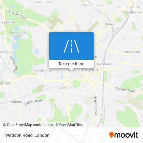 Waddon Road map