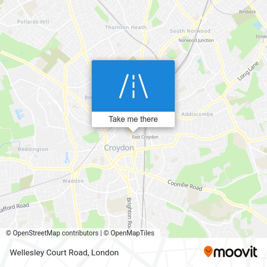 Wellesley Court Road map