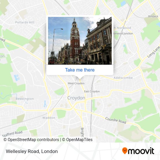 Wellesley Road map