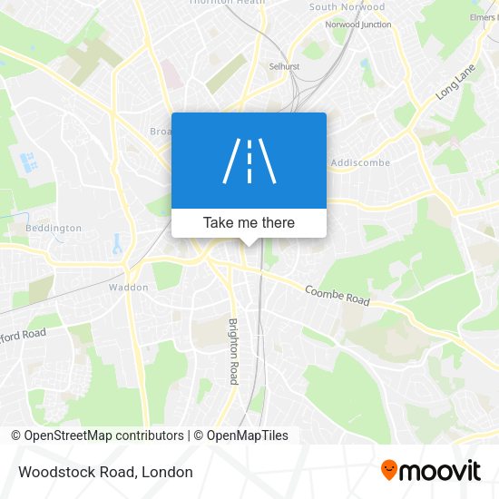 Woodstock Road map