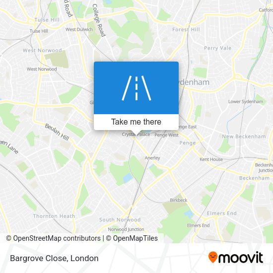 Bargrove Close map
