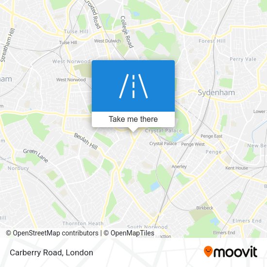 Carberry Road map