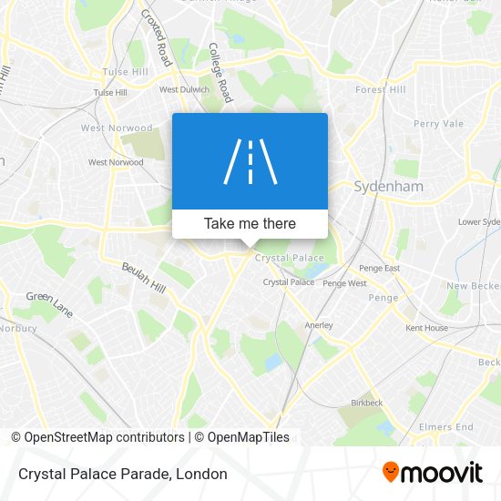 Crystal Palace Parade map