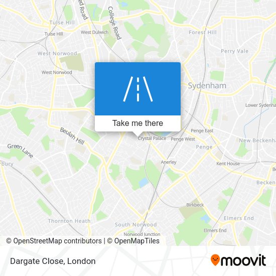 Dargate Close map