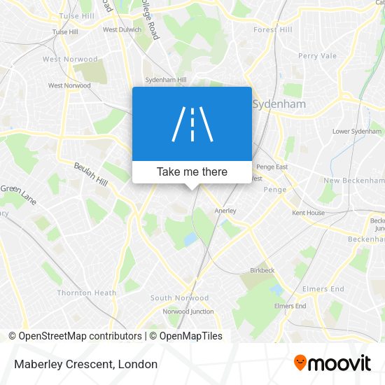 Maberley Crescent map