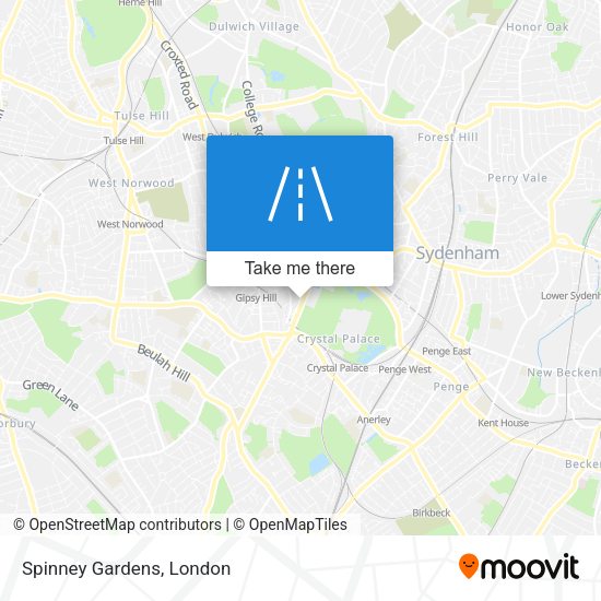 Spinney Gardens map