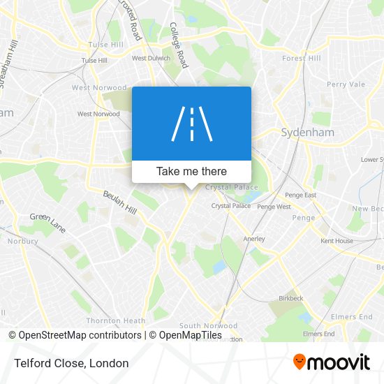 Telford Close map