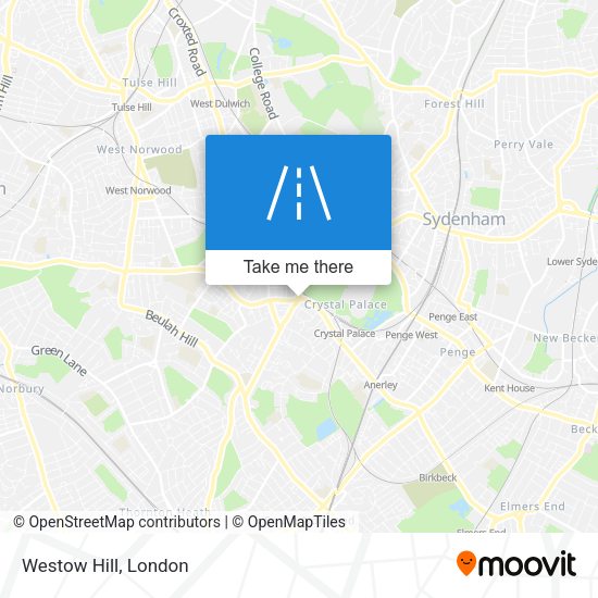 Westow Hill map