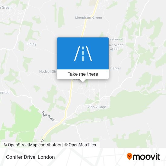 Conifer Drive map