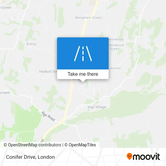Conifer Drive map