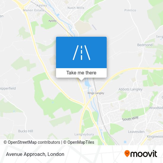 Avenue Approach map