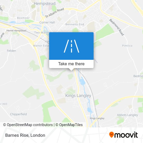 Barnes Rise map
