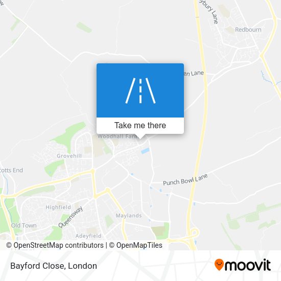 Bayford Close map