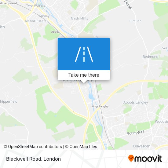 Blackwell Road map