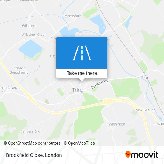 Brookfield Close map
