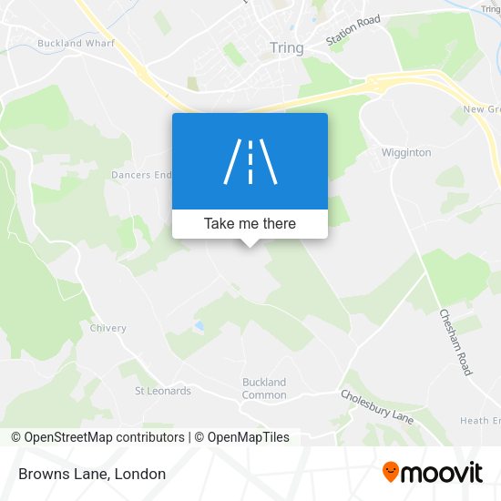 Browns Lane map