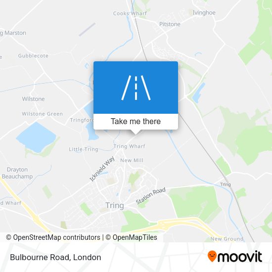 Bulbourne Road map