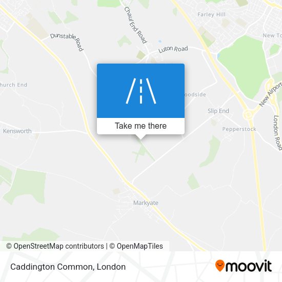 Caddington Common map