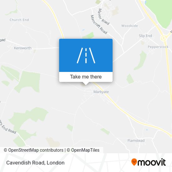 Cavendish Road map