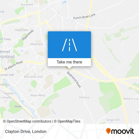 Clayton Drive map
