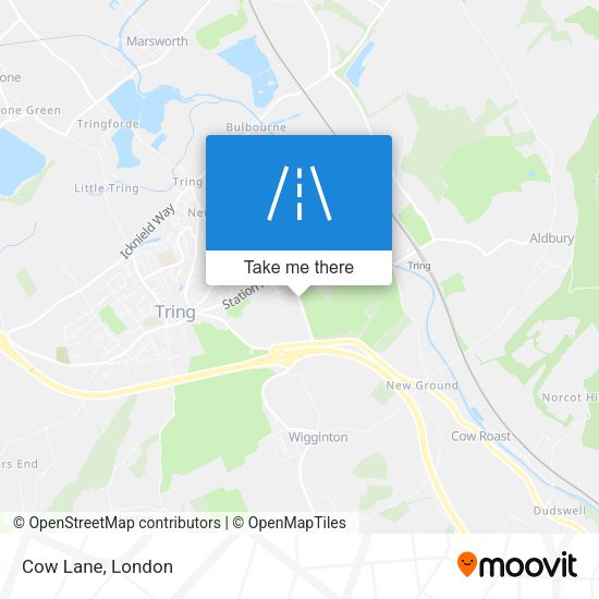 Cow Lane map