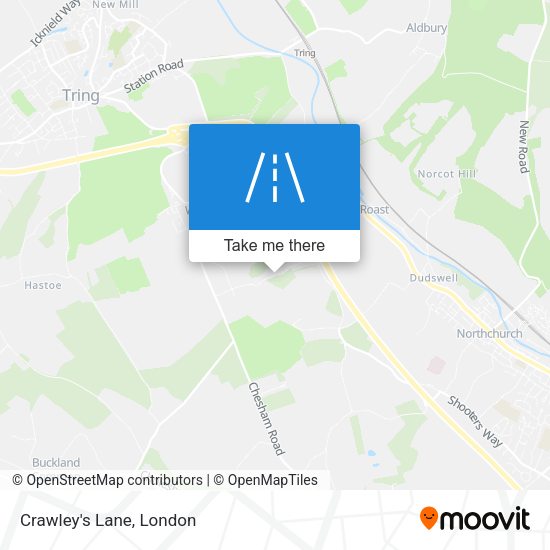 Crawley's Lane map