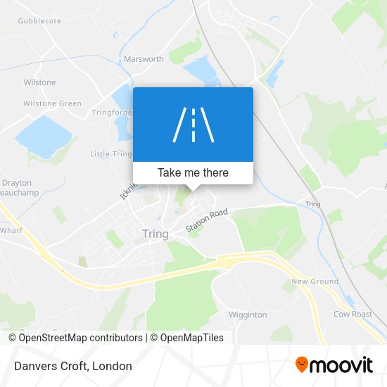 Danvers Croft map