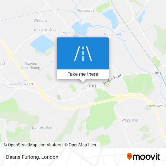 Deans Furlong map