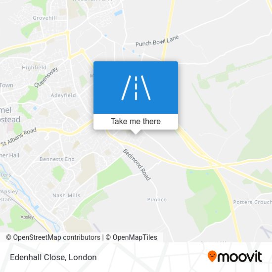 Edenhall Close map