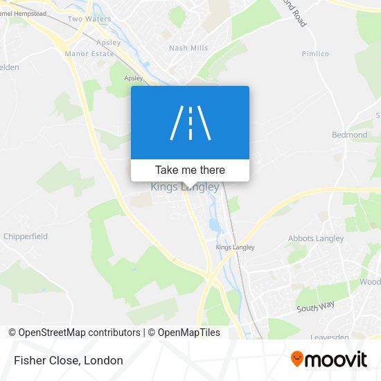 Fisher Close map